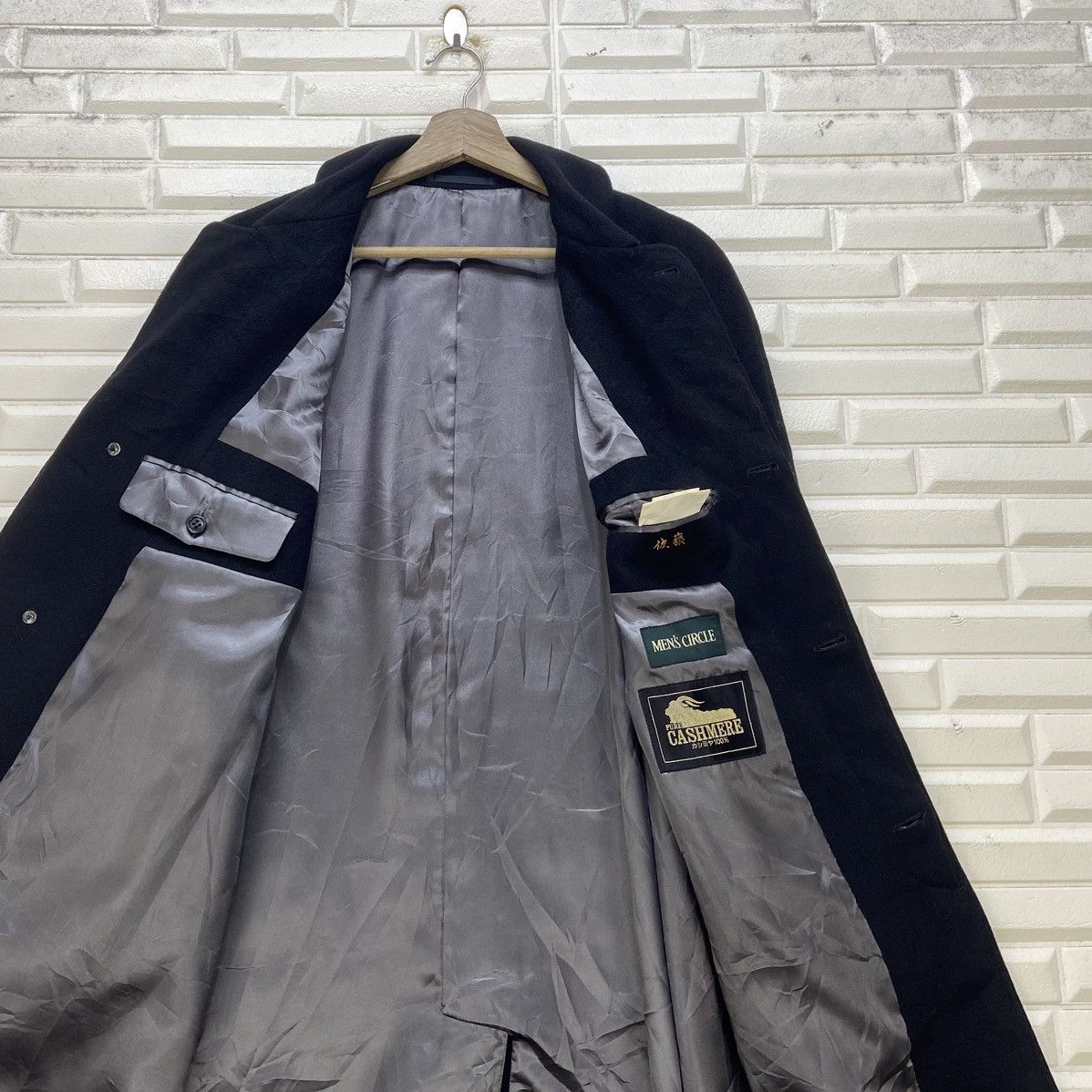 Japanese Brand Vintage Japanese Men’s Circle 100% Pure Cashmere Overcoat Size US M / EU 48-50 / 2 - 5 Thumbnail