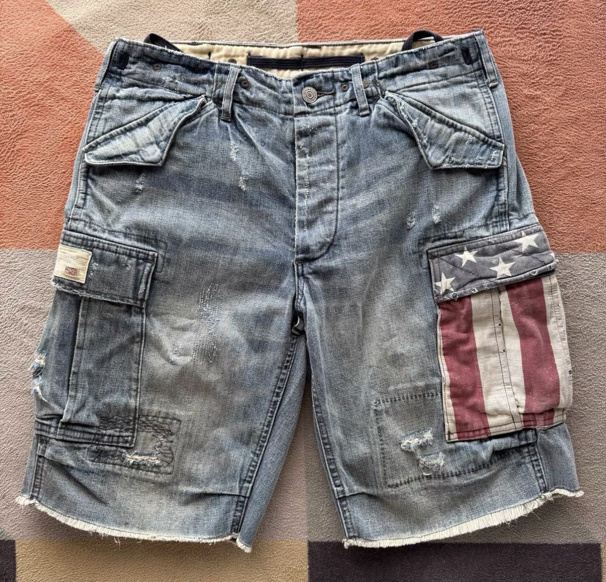 Denim & Supply Ralph Lauren Denim Supply Ralph Lauren Polo RL Denim Shorts K22 Size US 29 - 1 Thumbnail