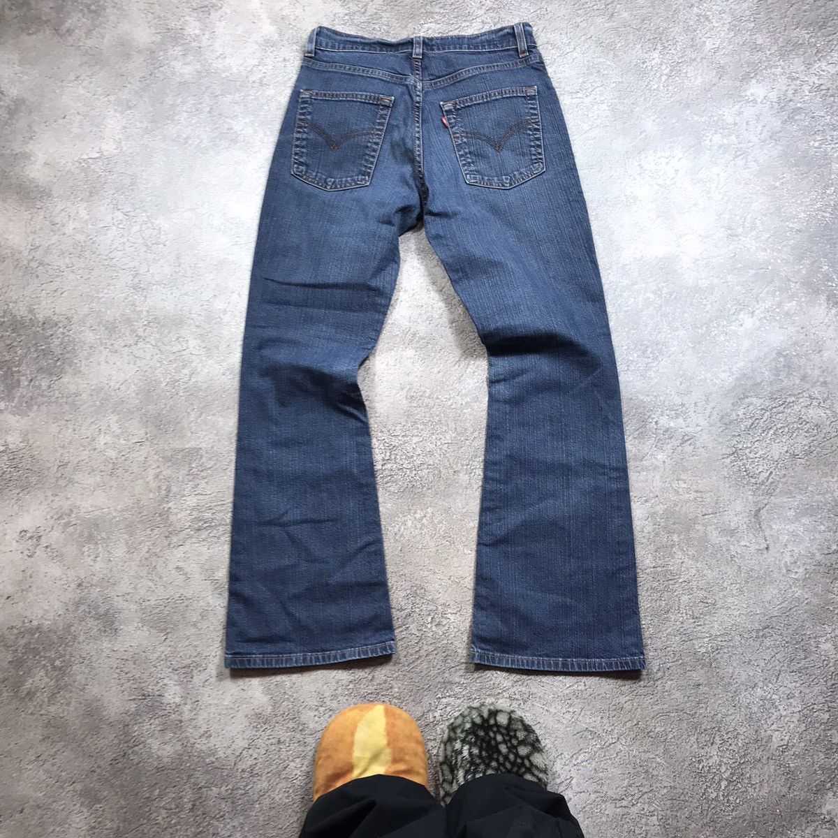 Vintage Vintage 90s Levis Baggy Wide Leg Faded Jeans Grunge Logo 28 Size 28" / US 6 / IT 42 - 2 Thumbnail