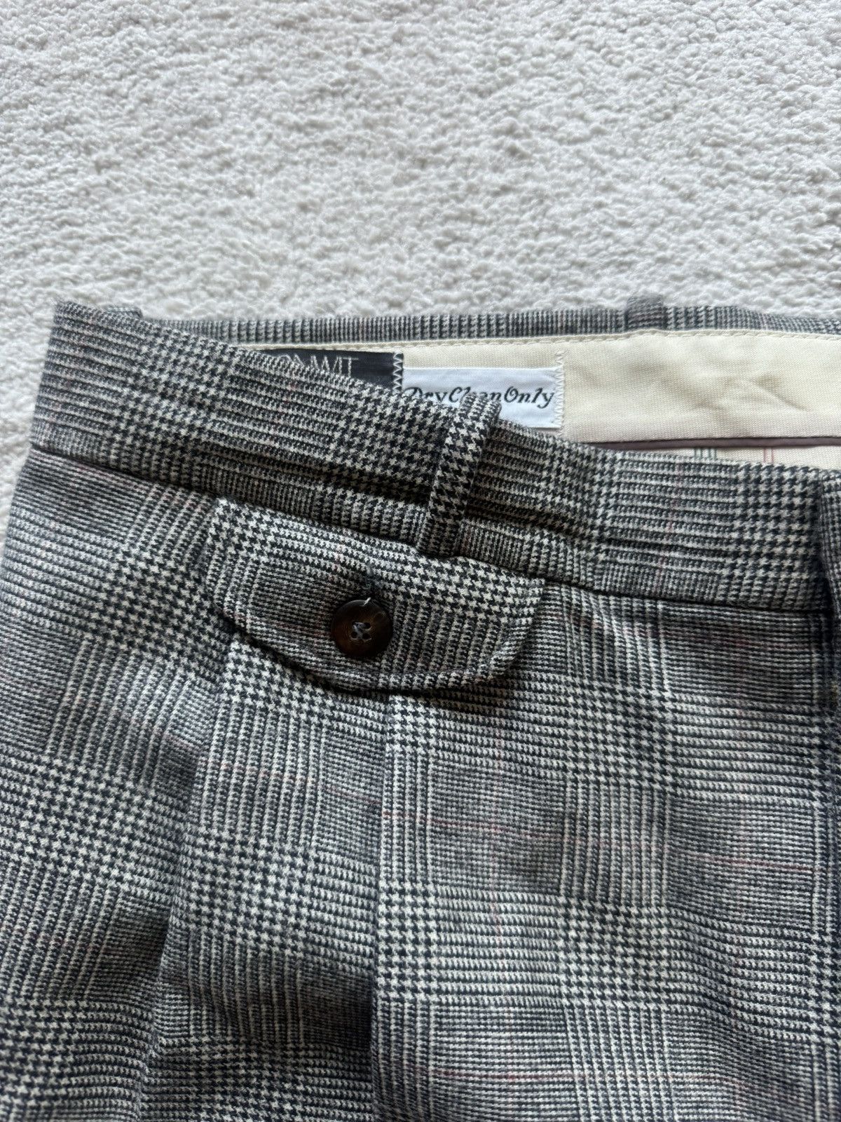 Vintage Bonwit Teller Vintage Wool Plaid Pants Size US 34 / EU 50 - 2 Thumbnail