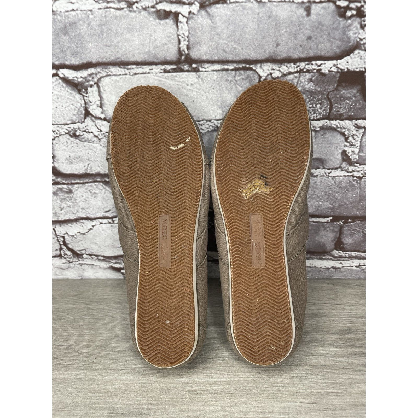 NOZO Mozo Taupe Canvas Fabric Comfort Slip Ballet Flats Shoes Wom Size US 7.5 / IT 37.5 - 11 Thumbnail