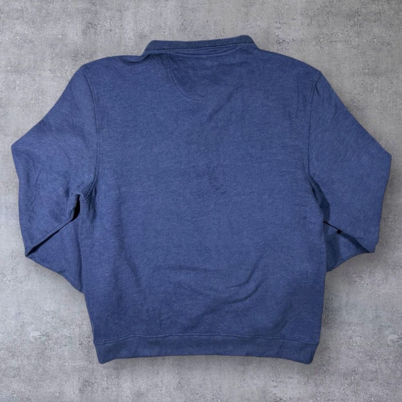 Izod IZOD Saltwater Classic Essential Embroidered Mini Logo 1/4 Zip Sweatshirt XL Men Blue Size US XL / EU 56 / 4 - 2 Thumbnail