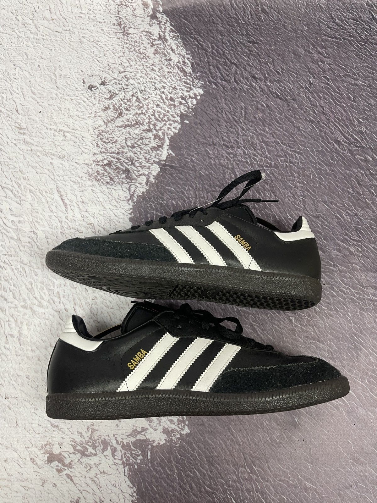Adidas Adidas Samba leather shoes full black Size US 10 / EU 43 - 4 Thumbnail