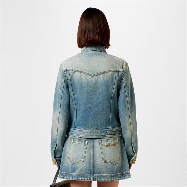 Balmain o1g2r1mq0924 Denim Jacket in Denim Blue Size M / US 6-8 / IT 42-44 - 5 Thumbnail