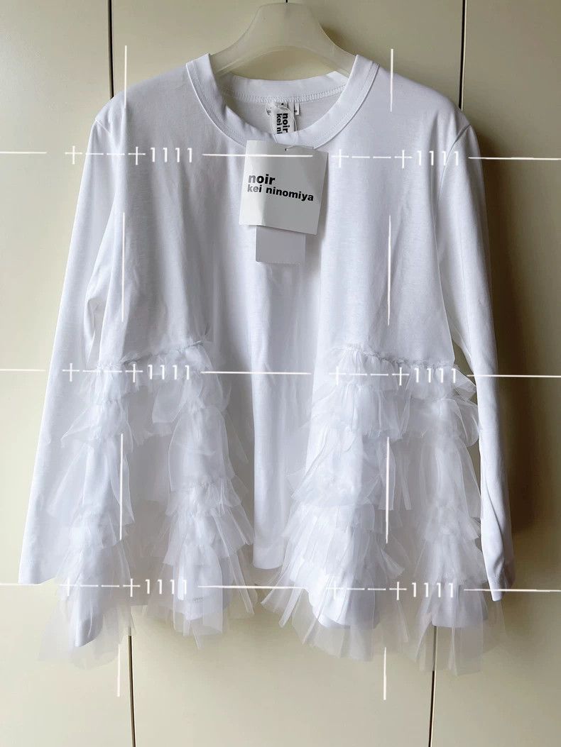 Comme des Garcons Comme Des Garcons Long sleeve T-shirt with cotton trim pan Size S / US 4 / IT 40 - 5 Thumbnail