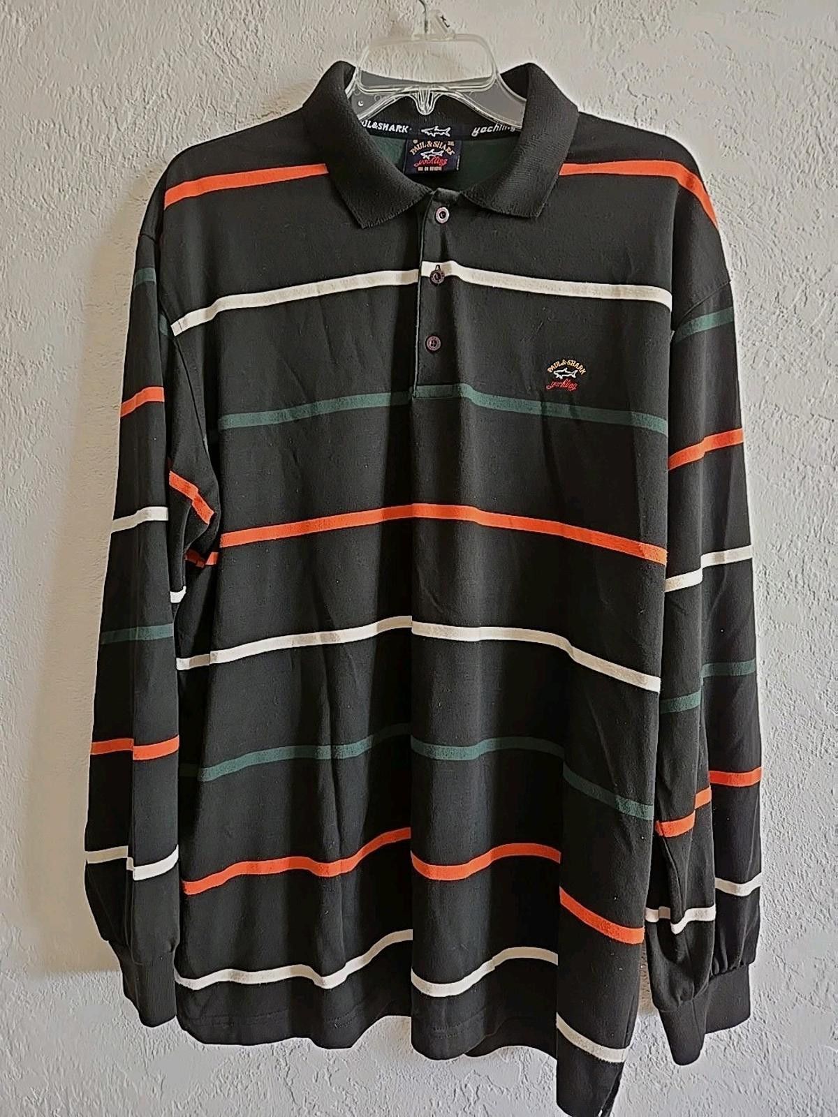 Paul & Shark Paul & Shark Mens 3XL Yachting Rugby Long Sleeve Polo Shirt Size US XXL / EU 58 / 5 - 4 Thumbnail