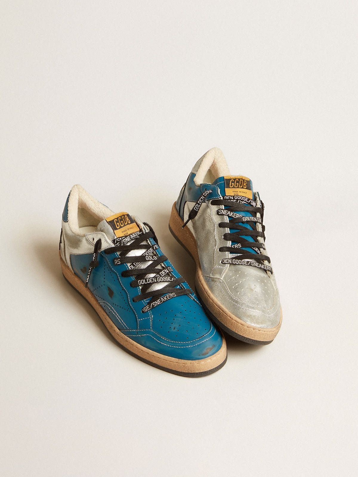 Golden Goose o1w1db10425 Ball Star Sneakers in Blue/Silver Size US 8 / EU 41 - 2 Thumbnail