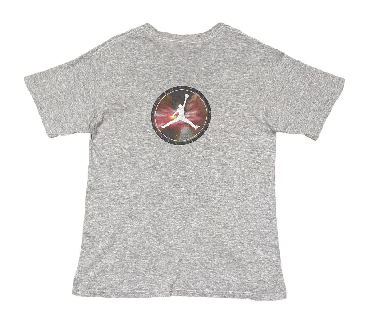 image of Jordan Vintage Air Jordan Basketball T Shirt in Grey, Men's (Size Medium)