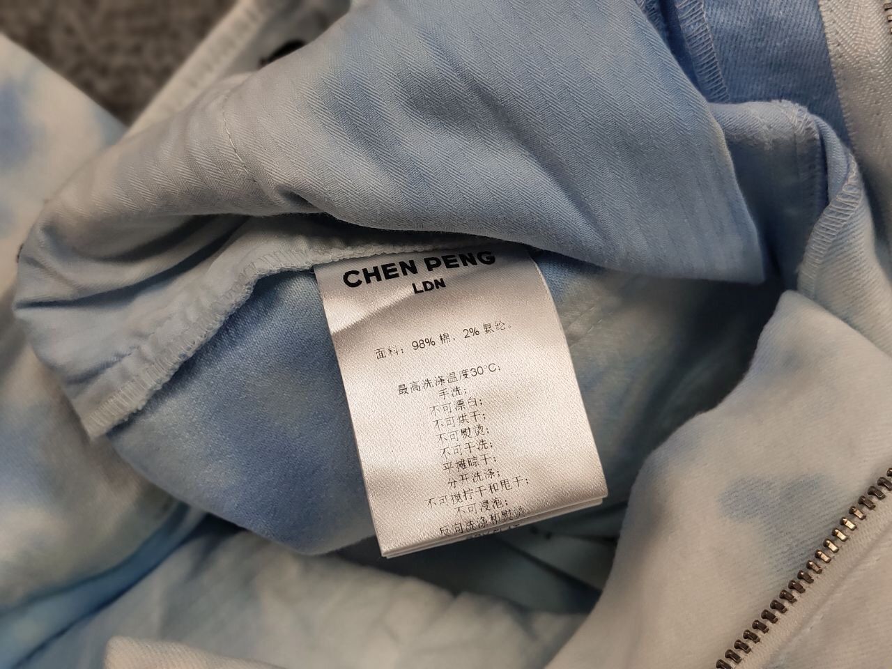 CHENPENG Chen Peng Japan Design Roman Column Trouser Blue Cargo Pants Size US 32 / EU 48 - 19 Thumbnail