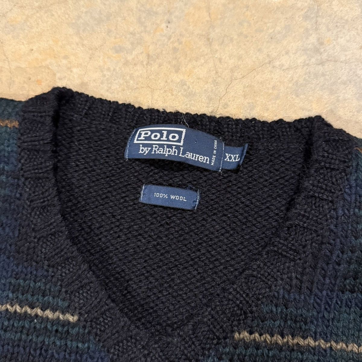 Polo Ralph Lauren Vtg 1990s Polo Ralph Lauren Tartan Plaid Wool Sweater Vest Size US XXL / EU 58 / 5 - 5 Thumbnail