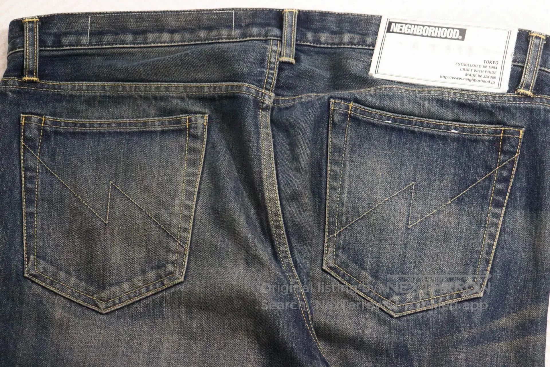 Neighborhood nbhd washed denim narrow jeans in xl. Size US 44 / EU 60 - 4 Thumbnail