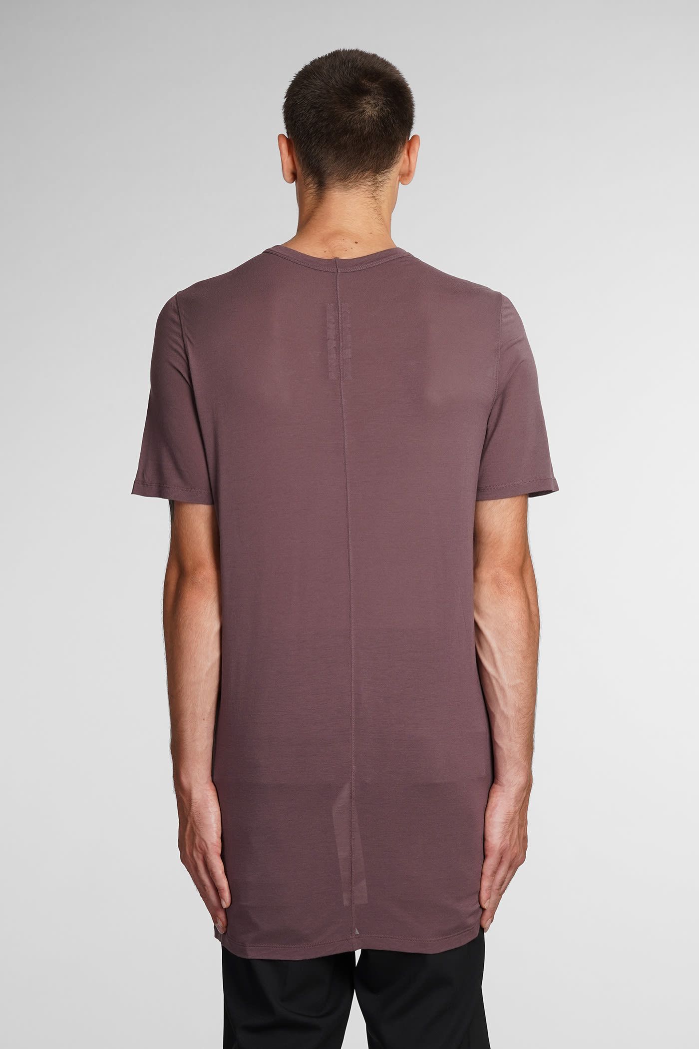 Rick Owens o1y0325 Crewneck T-Shirt in Burgundy Size US XS / EU 42 / 0 - 4 Thumbnail