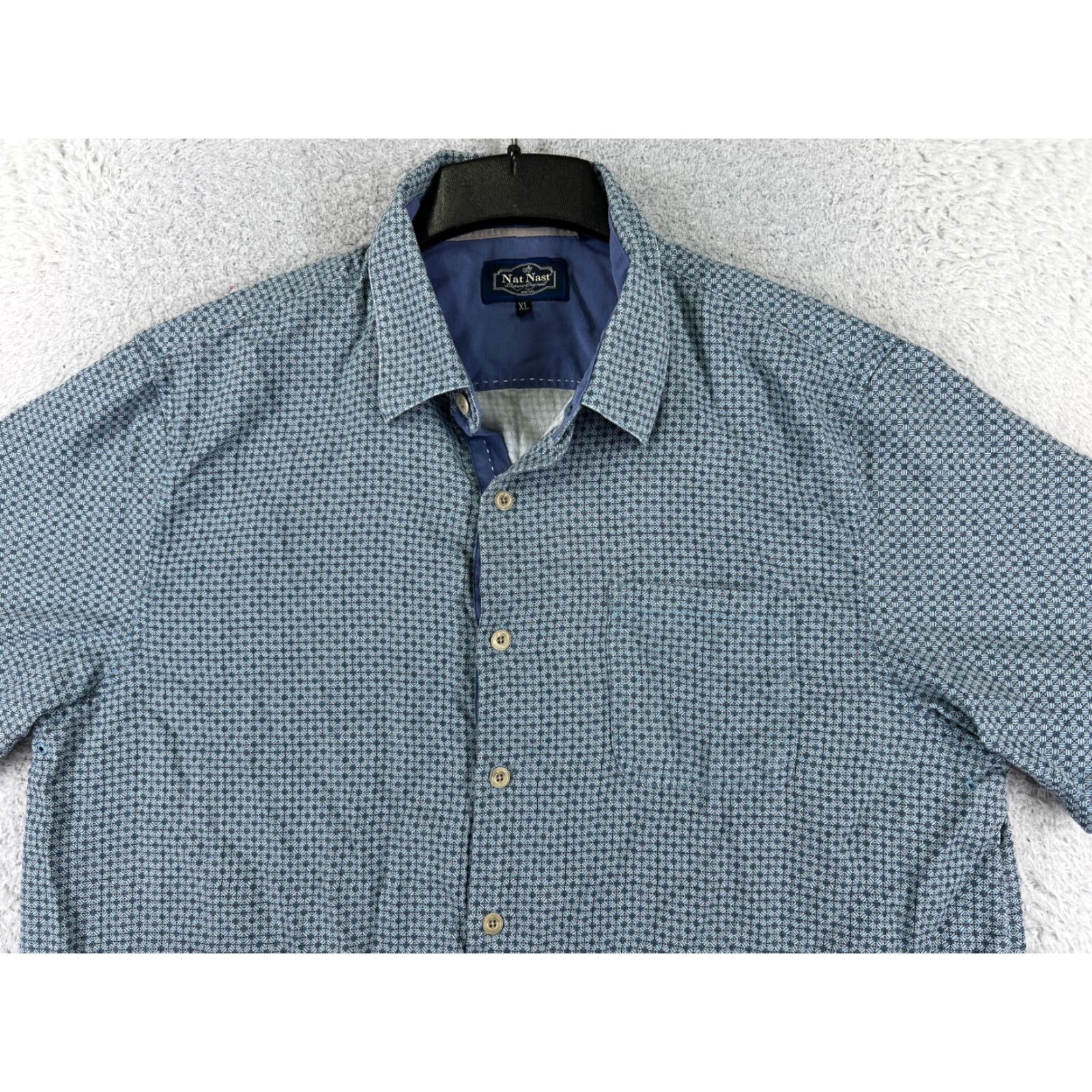 Tommy Bahama Tommy Bahama Shirt Men 2XL XXL Blue Green Stripe Pattern 100% Silk Button Up Shirt Size US XXL / EU 58 / 5 - 4 Thumbnail