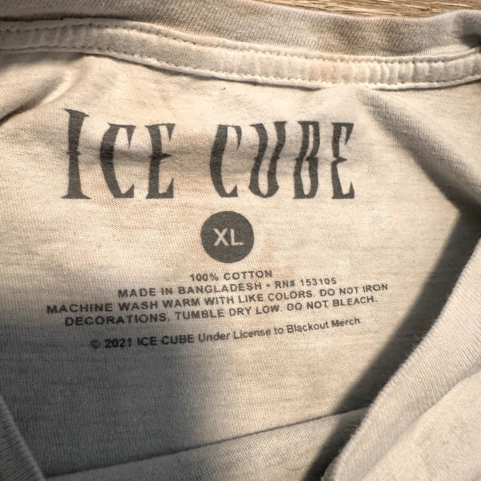 & Other Stories 2021 Ice Cube Thrashed faded Tie Dye White T-Shirt Size XL Size US XL / EU 56 / 4 - 3 Thumbnail