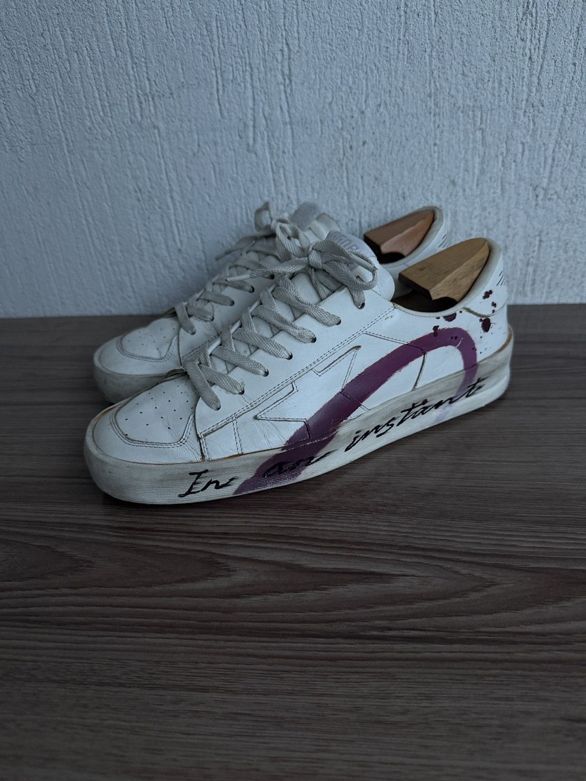 Golden Goose stardan ( love in an a instant) Limited edition sneaker Size US 8 / EU 41 - 1 Thumbnail