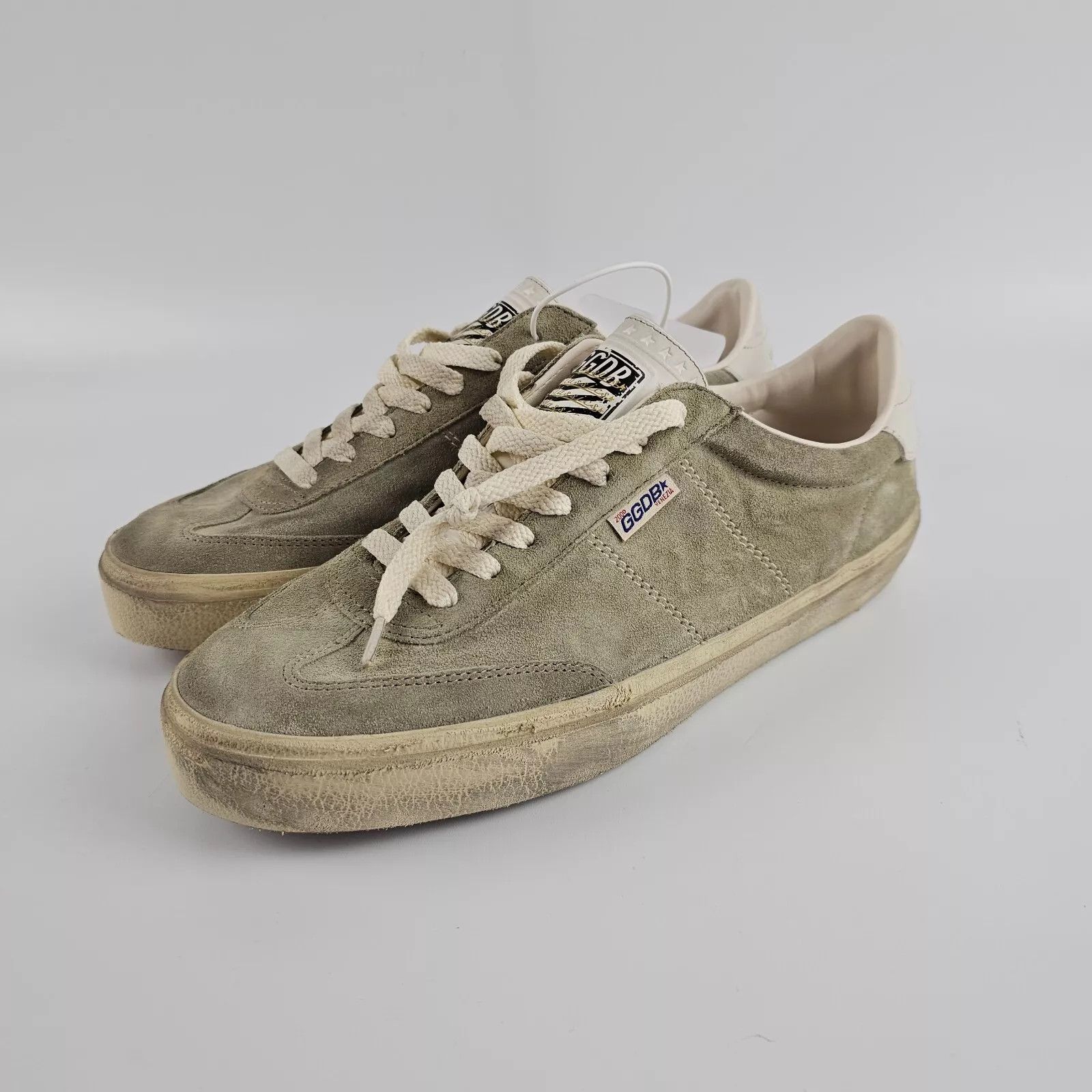 GOLDEN GOOSE Soul-Star Men's Beige Suede Sneakers New