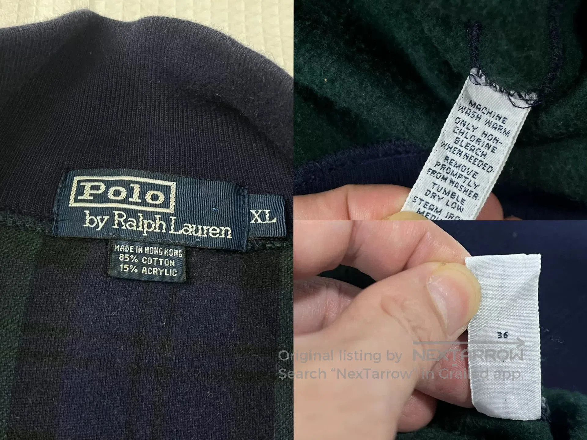 Vintage Vintage Ralph Lauren Cotton Polo Pullover. Size US XL / EU 56 / 4 - 9 Thumbnail