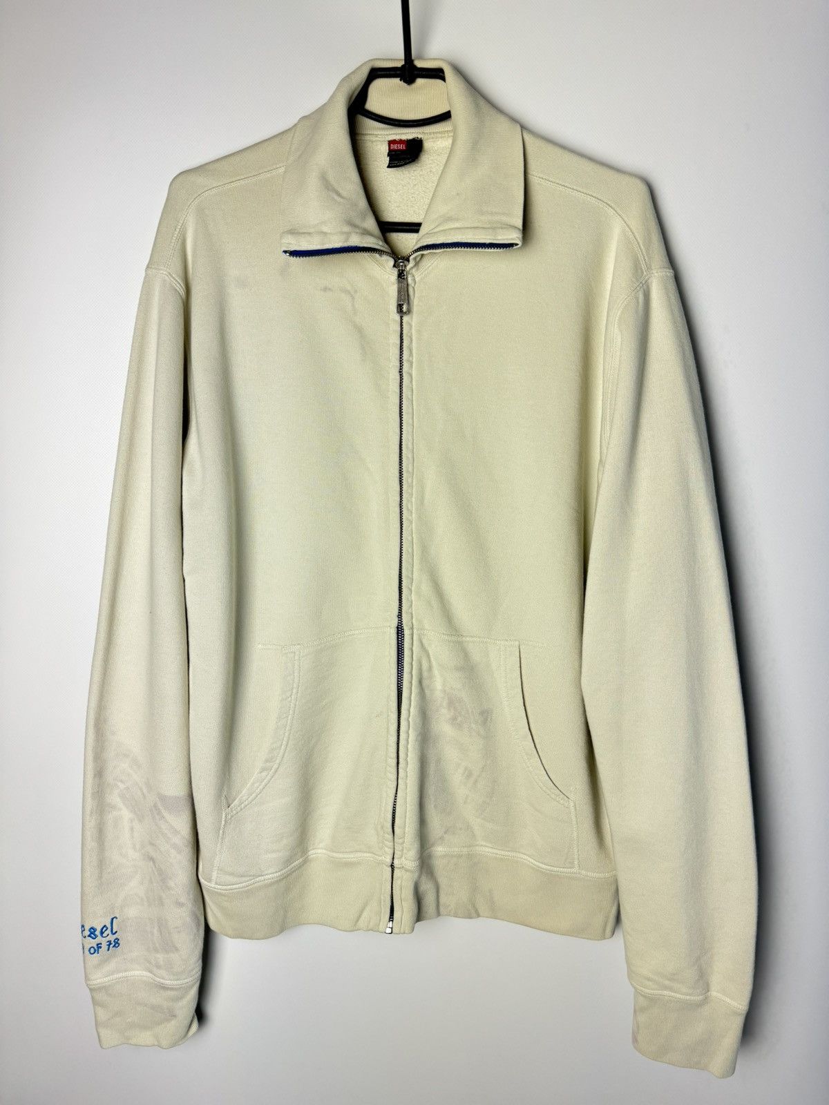 Diesel Vintage 90s Diesel Full Zip Sweatshirt Avant Garde Style Size US XXL / EU 58 / 5 - 2 Thumbnail