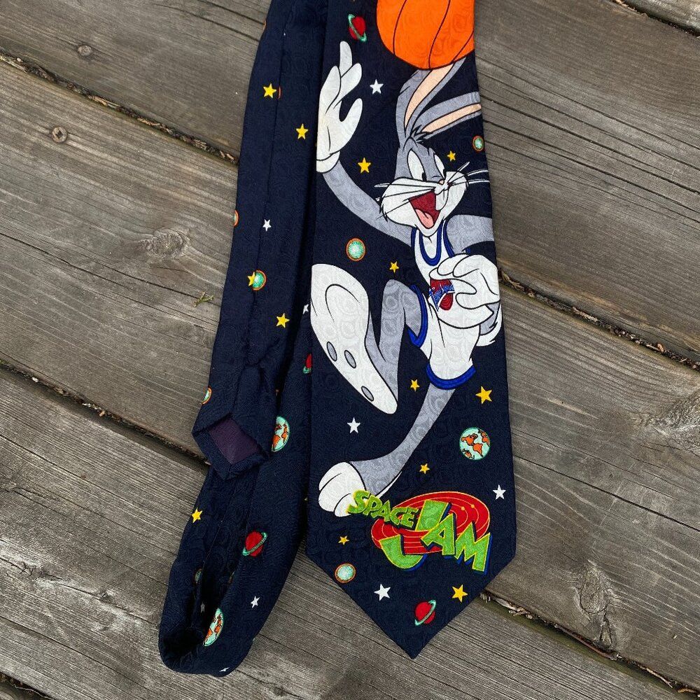 Jordan Brand × Vintage × Warner Bros Vintage 1996 Space Jam Looney Toons Tie Michael Jordan Bugs Size ONE SIZE - 1 Thumbnail
