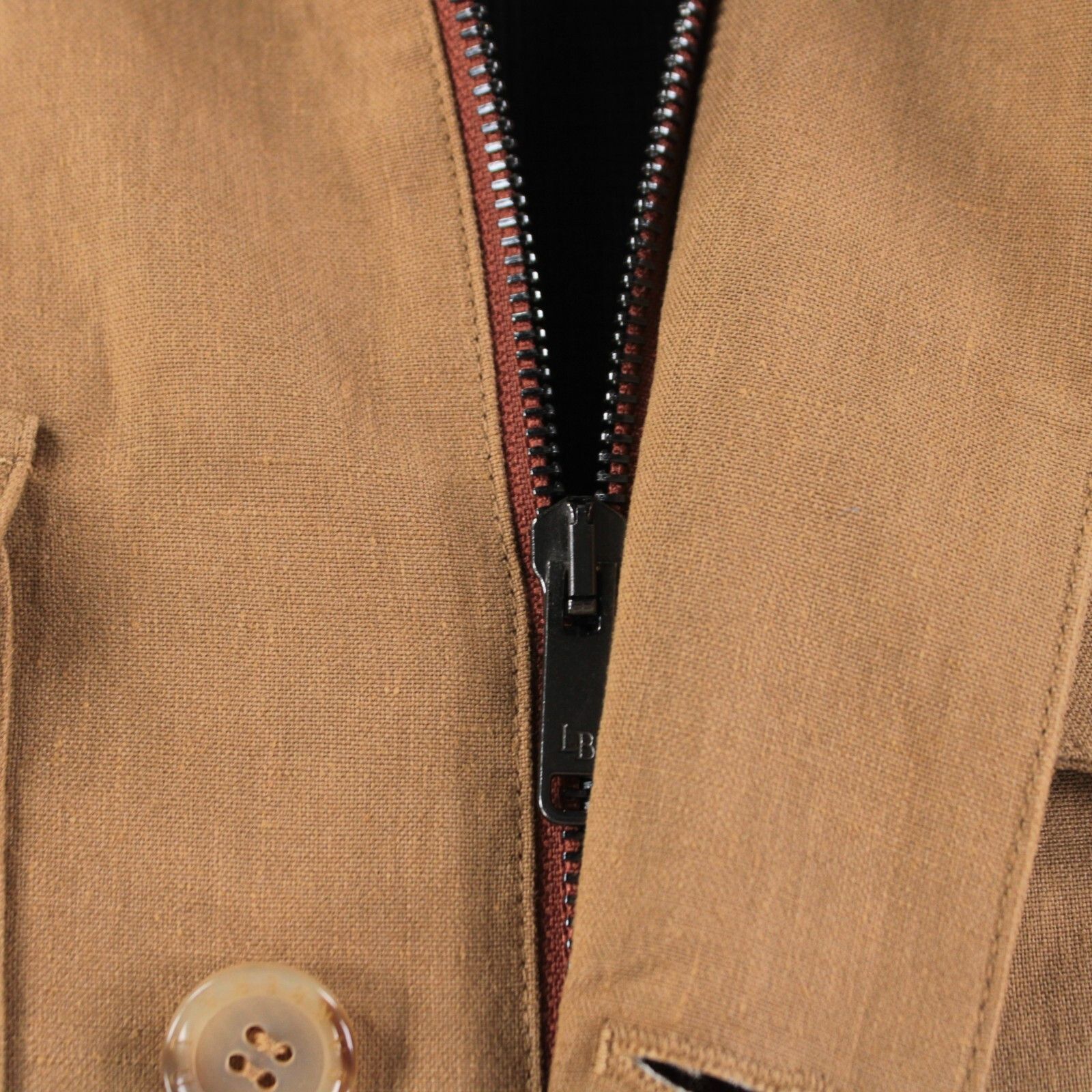 Luciano Barbera Luciano Barbera Jacket Size M US In Brown Linen Size US M / EU 48-50 / 2 - 2 Thumbnail