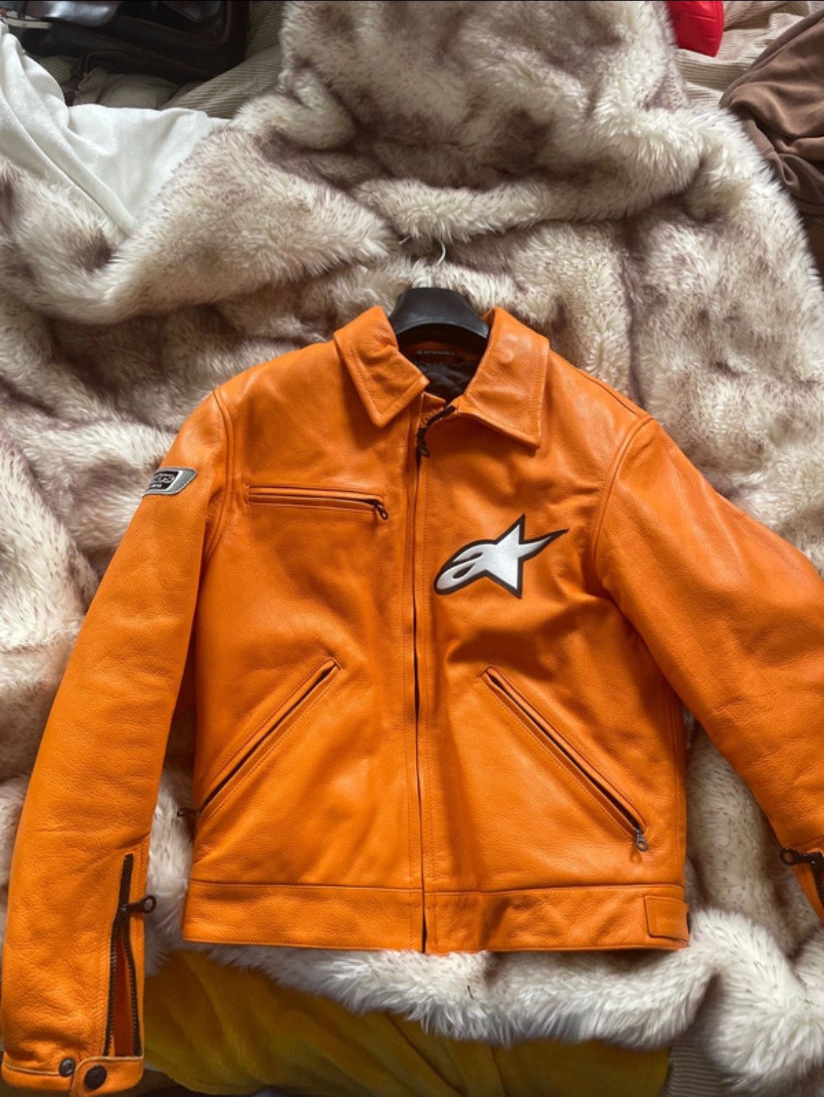 Alpinestars × Japanese Brand × Vintage Alpinestars leather jacket
