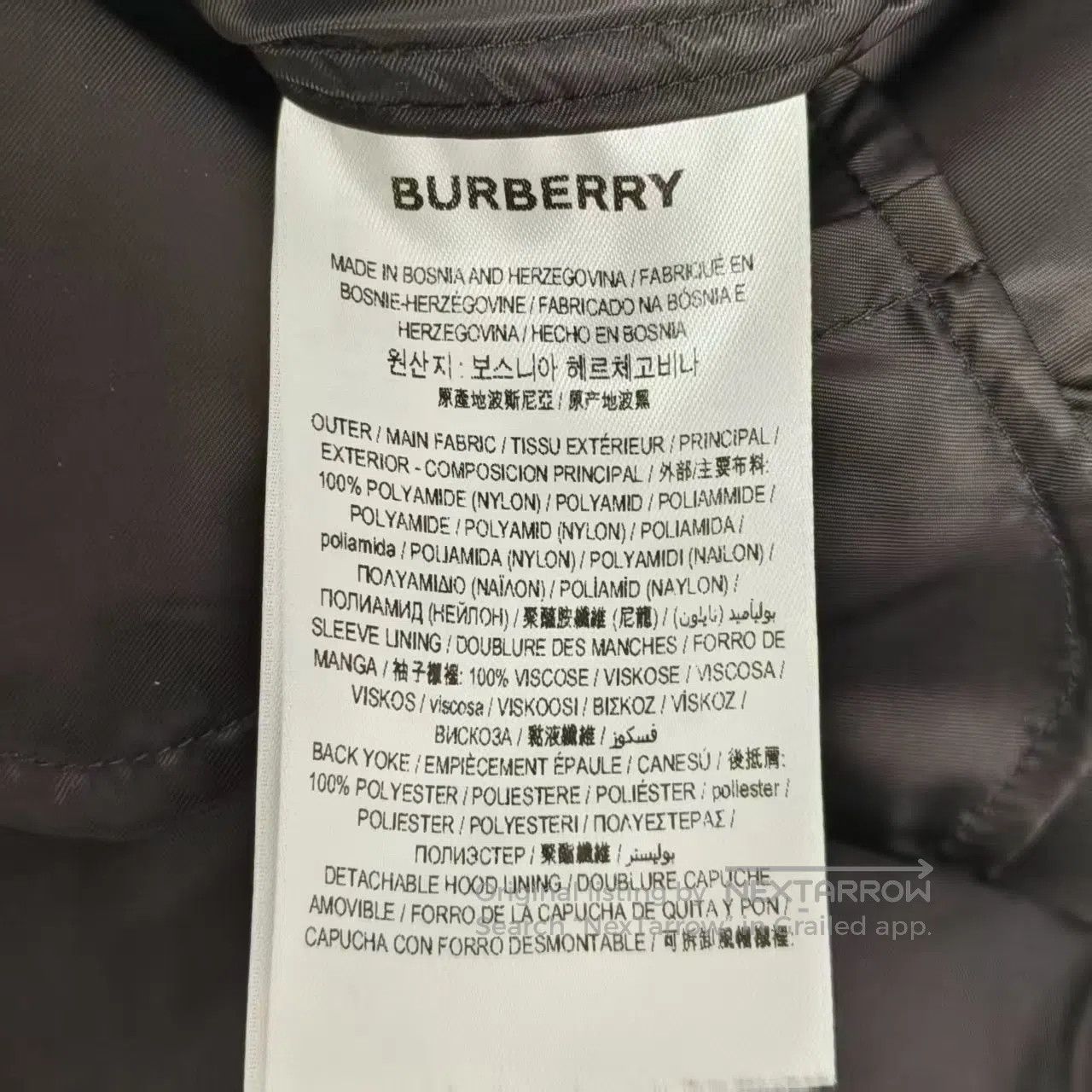 Burberry Burberry Black Kensington Taffeta Windbreaker| Size M / US 6-8 / IT 42-44 - 6 Thumbnail