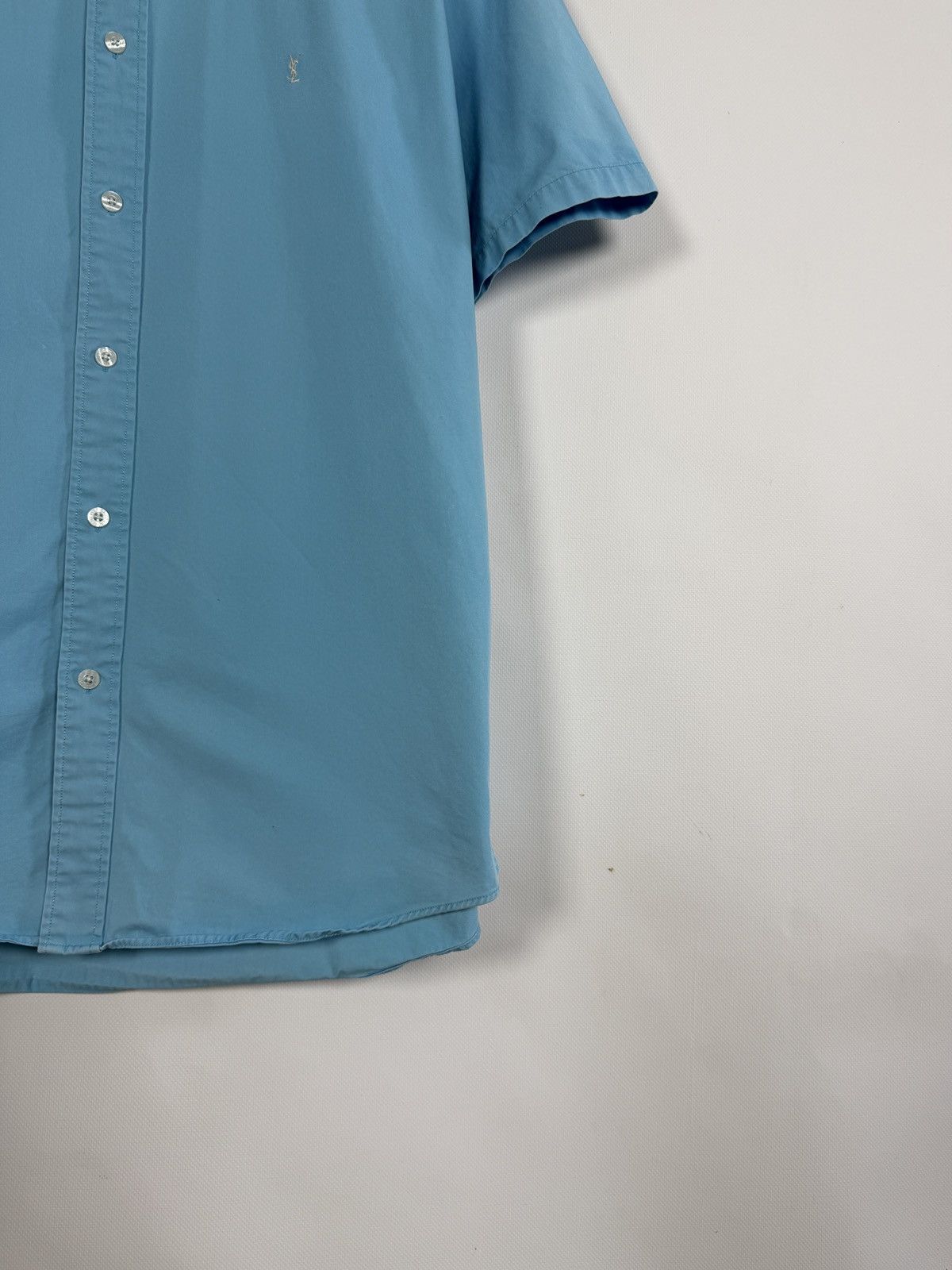 Yves Saint Laurent Vintage Yves Saint Laurent Vintage Short Sleeve Shirt Size L Size US L / EU 52-54 / 3 - 5 Thumbnail