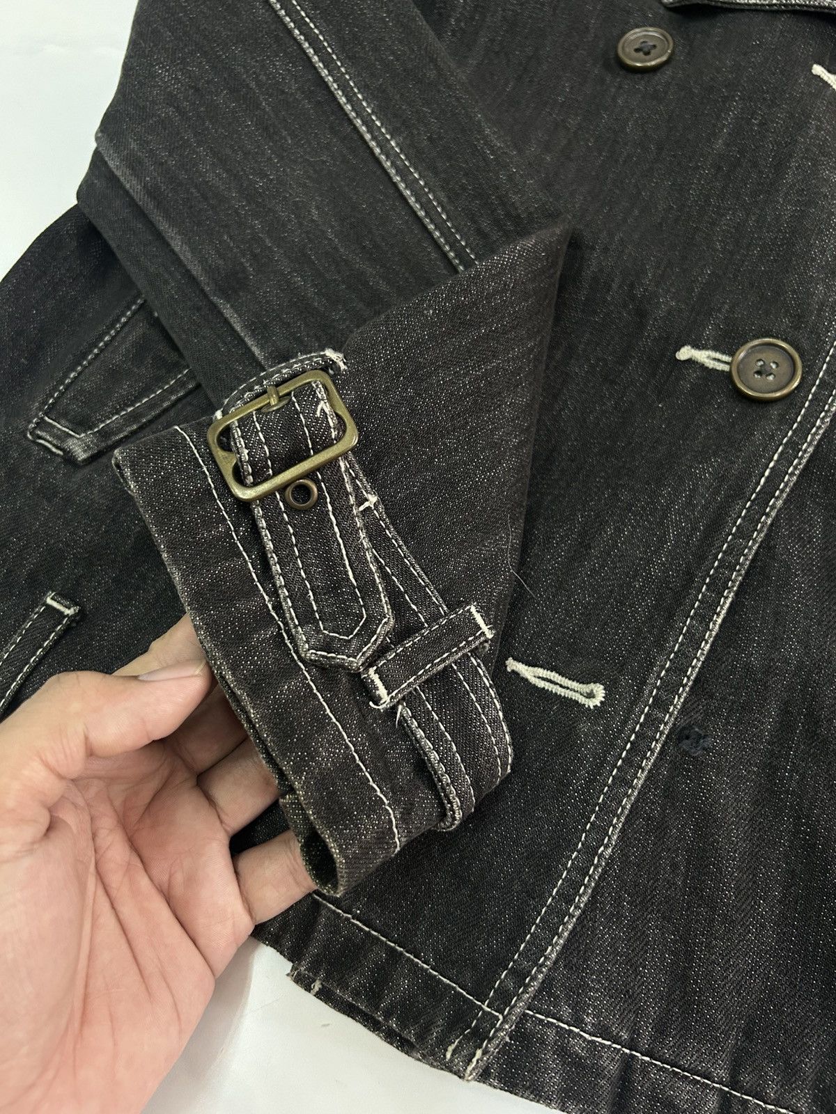 Japanese Brand × Vintage 💥vintage japanese denim jacket punk style Size US S / EU 44-46 / 1 - 13 Thumbnail