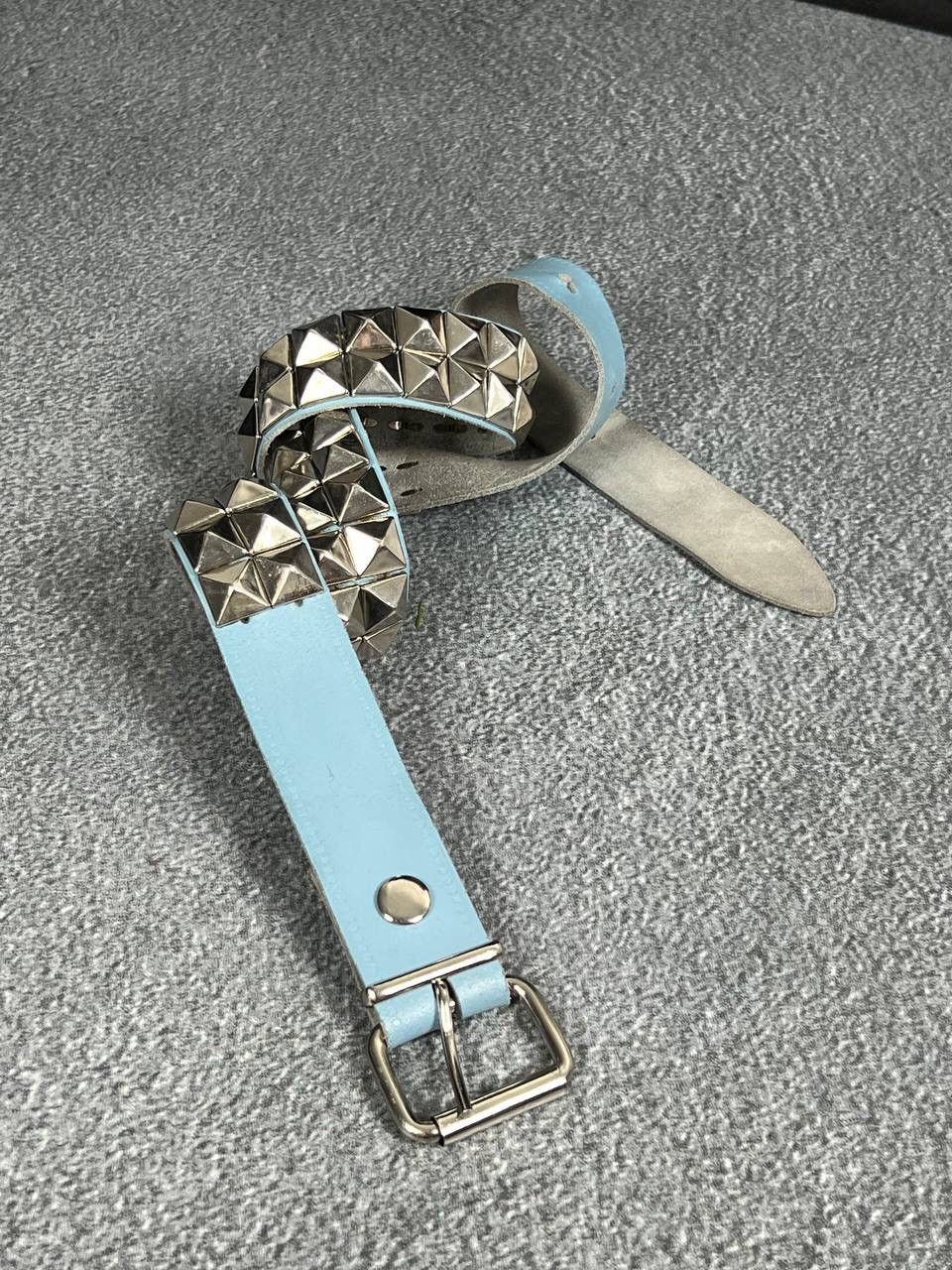 Japanese Brand Vintage Pyramid Studded Punk Belt Y2K Size ONE SIZE - 3 Thumbnail