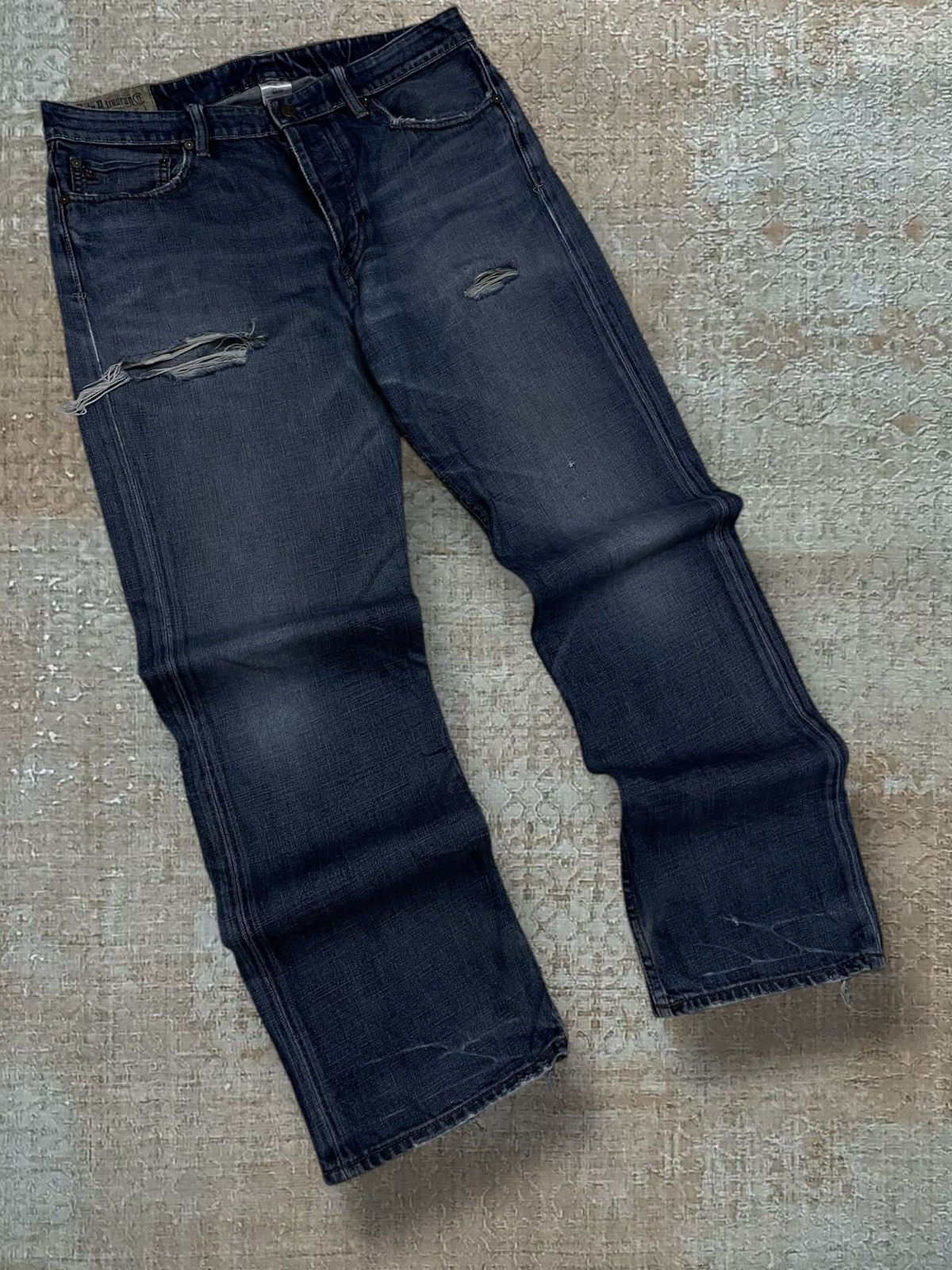 Polo Ralph Lauren Vintage 90s Designer Polo Raplh Lauren Distressed Denim Size US 34 / EU 50 - 2 Thumbnail