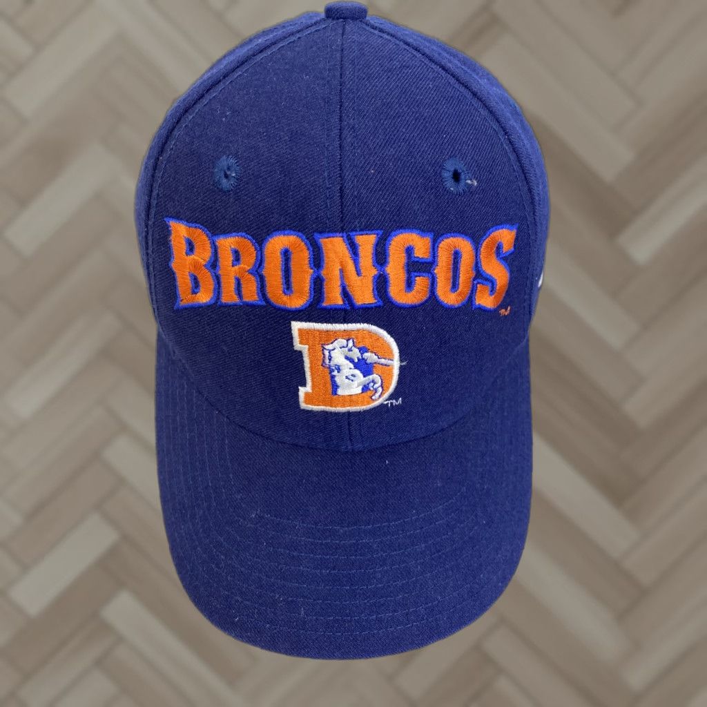 Nike VINTAGE Nike Denver Broncos Hat Baseball Cap One Size Men Blue Adult Size Adjustable Cap 236 Size ONE SIZE - 1 Thumbnail