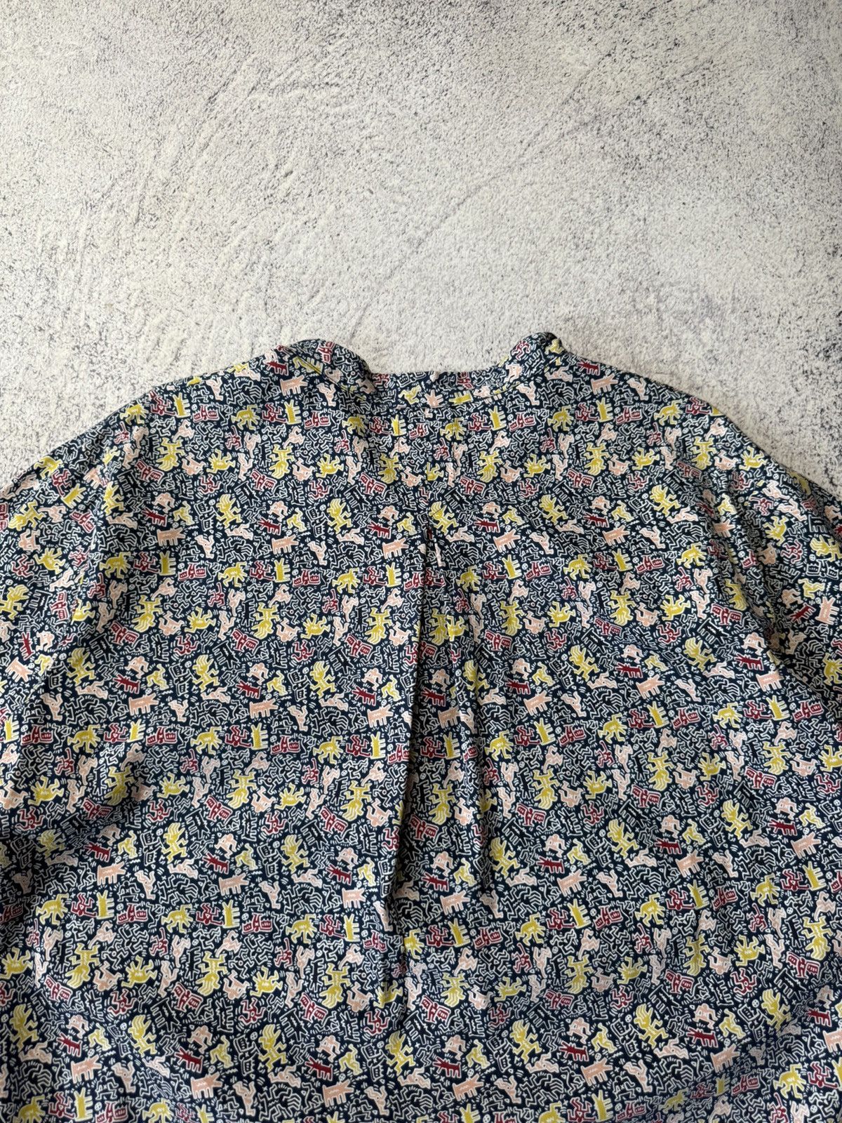 Japanese Brand Lacoste & Keith Haring Monogram Polo Shirt Y2K Size XS / US 0-2 / IT 36-38 - 24 Thumbnail