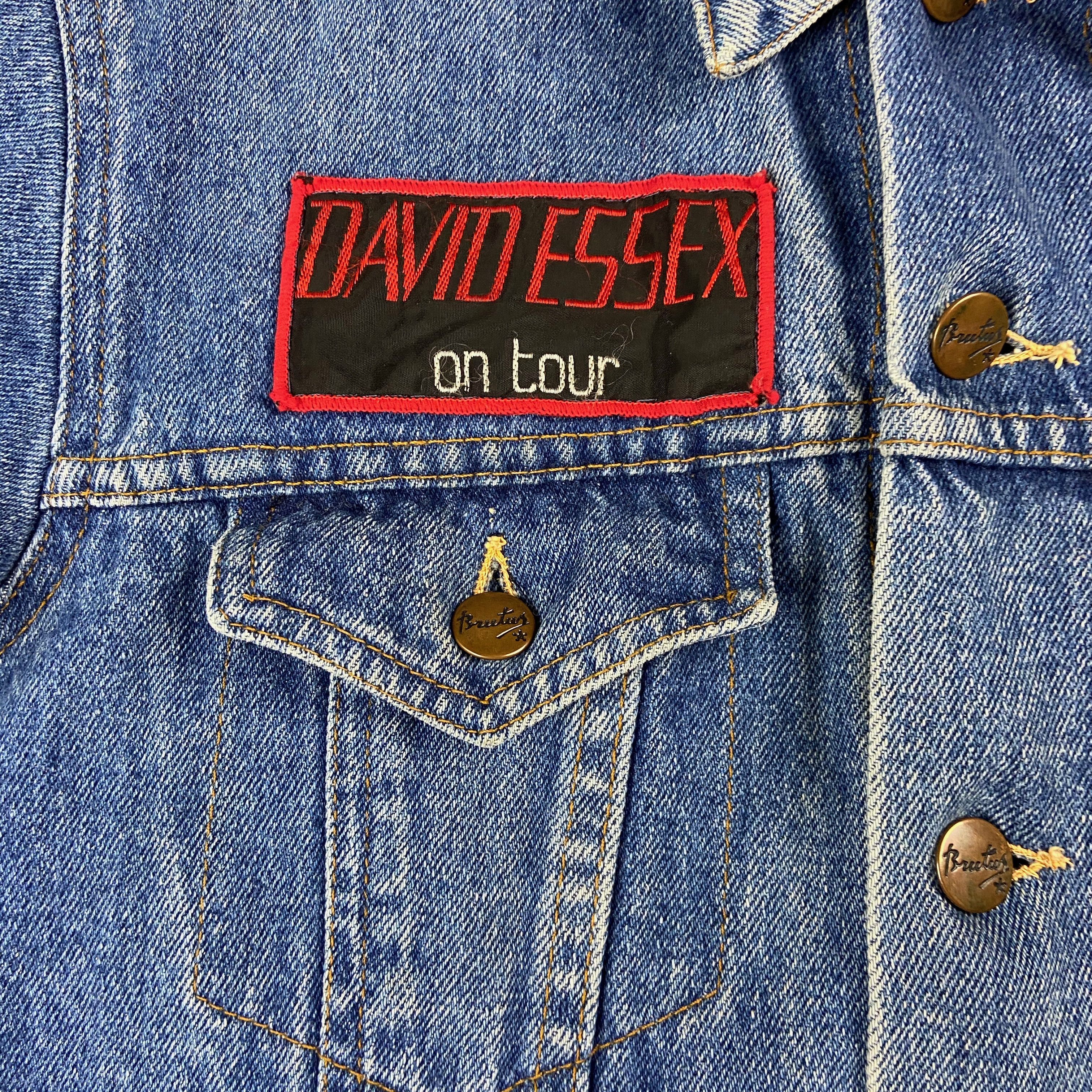 Vintage 1980s TOMCAT DAVID ESSEX TOP GUN RARE JEANS JACKET - № 2154 Size US M / EU 48-50 / 2 - 8 Thumbnail