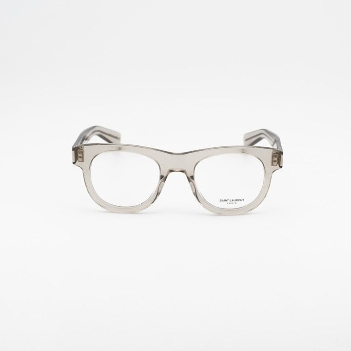 Saint Laurent Paris Saint Laurent SL571 OPT 004 Eyeglasses Beige 49mm Round Size ONE SIZE - 2 Thumbnail