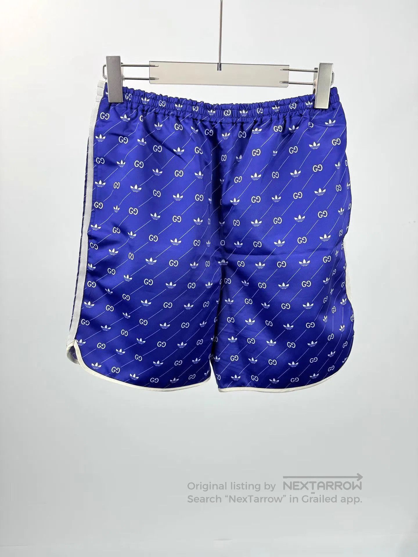 Gucci Blue Patterned Shorts Size 28. Size US 28 / EU 44 - 1 Thumbnail