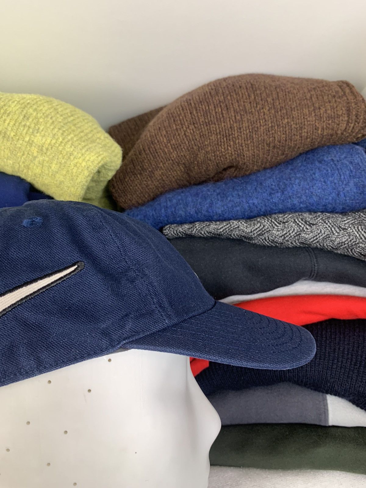 Nike × Vintage Vintage Nike Big Swoosh Cap Hat Size ONE SIZE - 3 Thumbnail