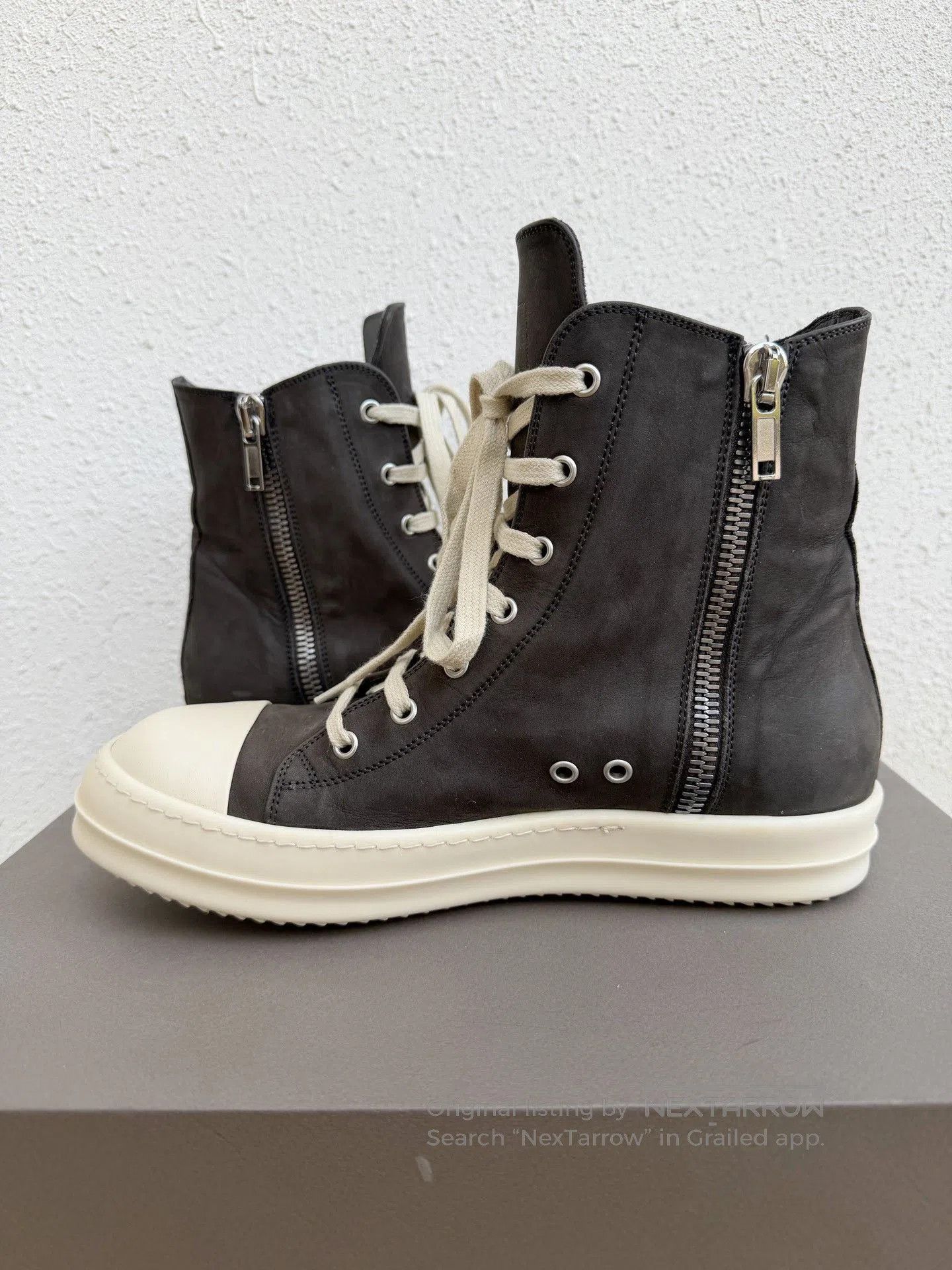 Rick Owens Rick Owens x Converse Gray Suede High-Top. Size US 8 / EU 41 - 5 Thumbnail