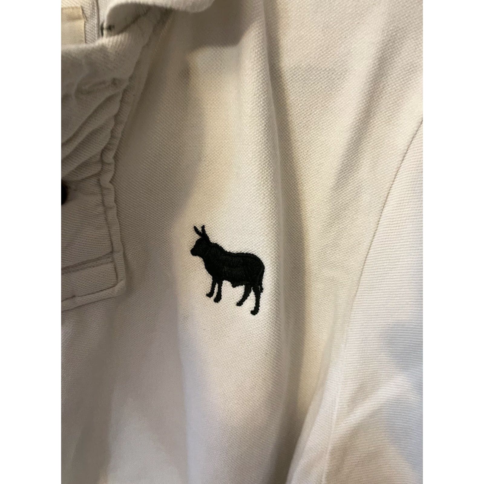 Vintage Kingsley Shirt Mens XL White Polo Short Sleeve Slit Breathable 100% Cotton Vintage No Size US XL / EU 56 / 4 - 4 Thumbnail
