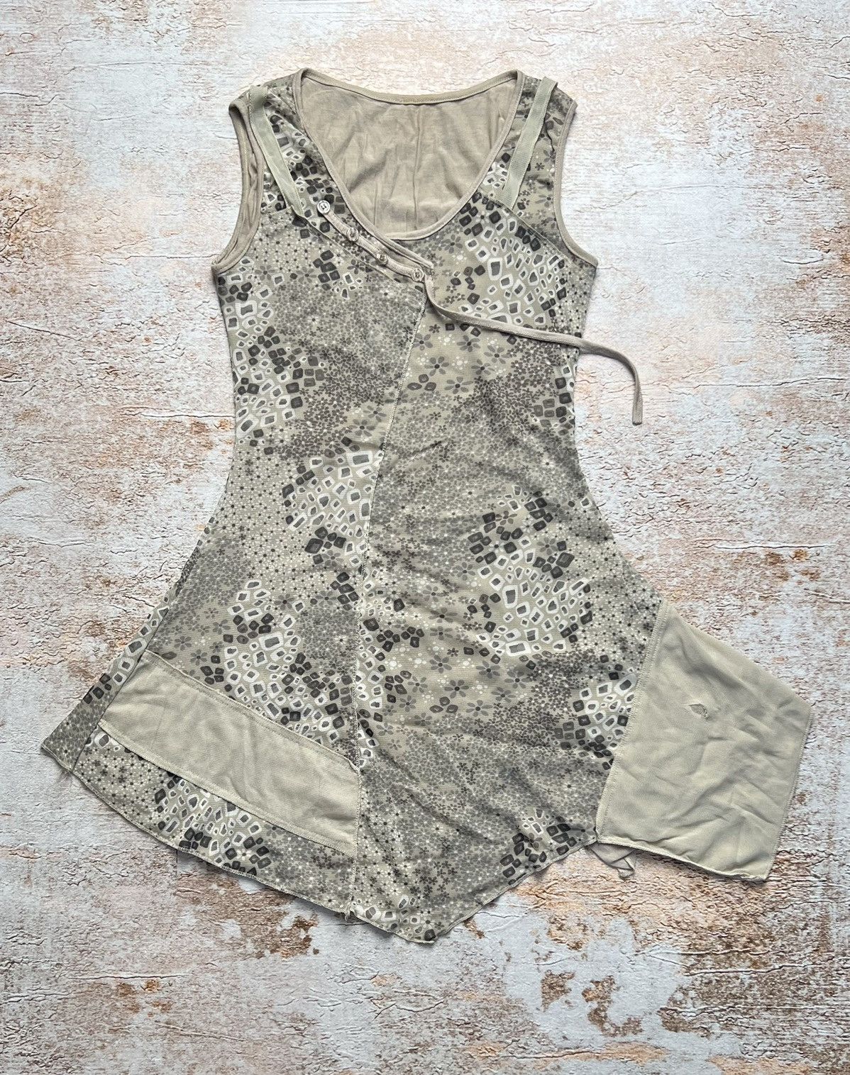 Vintage Vintage asymmetric mini dress Size S / US 4 / IT 40 - 1 Thumbnail