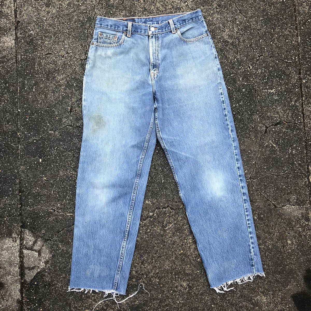 Levi's Vintage Clothing × Vintage Vintage Chopped 90s LEVIS MADE IN USA 560 512 Button Jeans Size US 32 / EU 48 - 1 Thumbnail