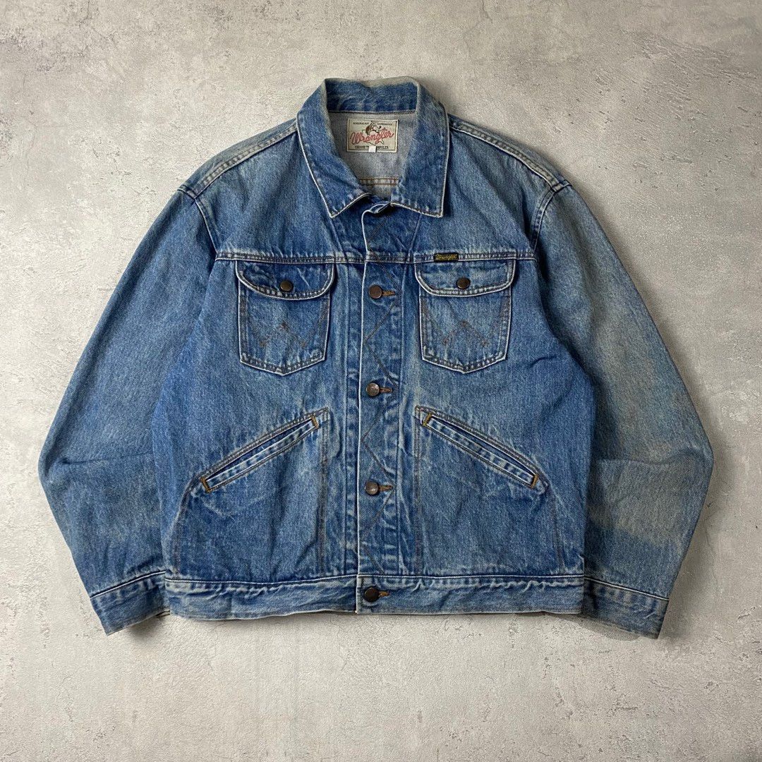 Vintage × Wrangler Vintage 90’s Wrangler American Cowboys Denim Jacket Size US L / EU 52-54 / 3 - 1 Thumbnail