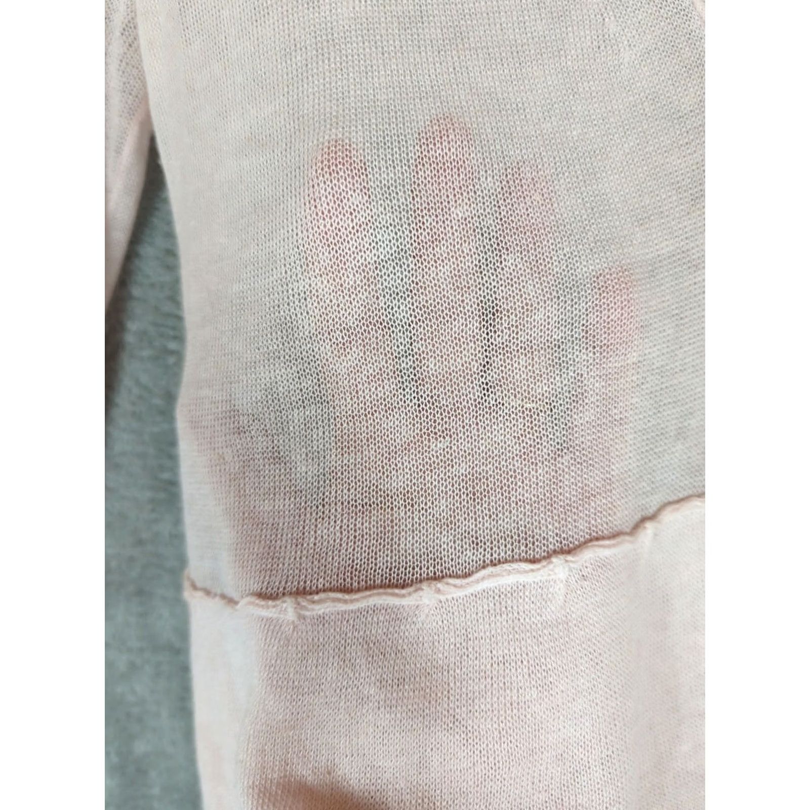J. Jill J Jill Cardigan Womens Small Pastel Pink Sweater Linen Blend Coquette Size S / US 4 / IT 40 - 4 Thumbnail
