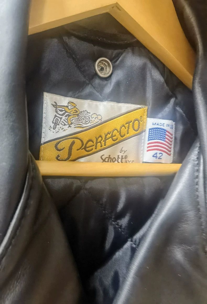 Schott Schott Classic cable-stayed bare cowhide motorcycle rock m Size US XS / EU 42 / 0 - 3 Thumbnail