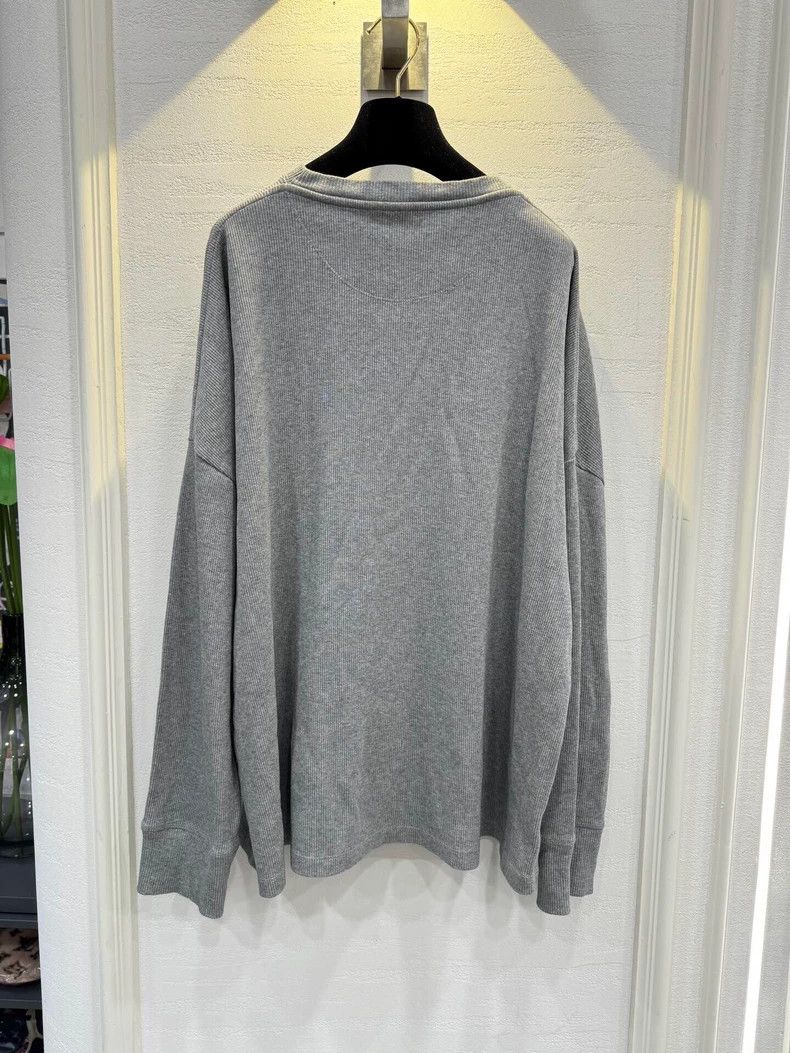 Loewe LOEWE Gray long-sleeved shirt with embroidered Logo Size US XS / EU 42 / 0 - 2 Thumbnail