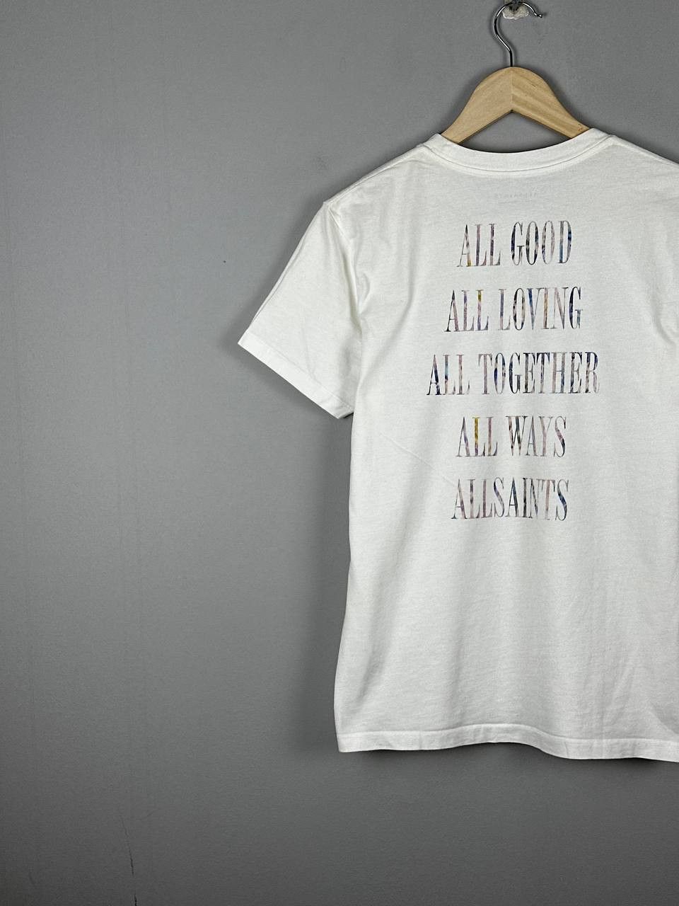 Allsaints Allsaints Casual White Printed T Shirt Size US XS / EU 42 / 0 - 11 Thumbnail