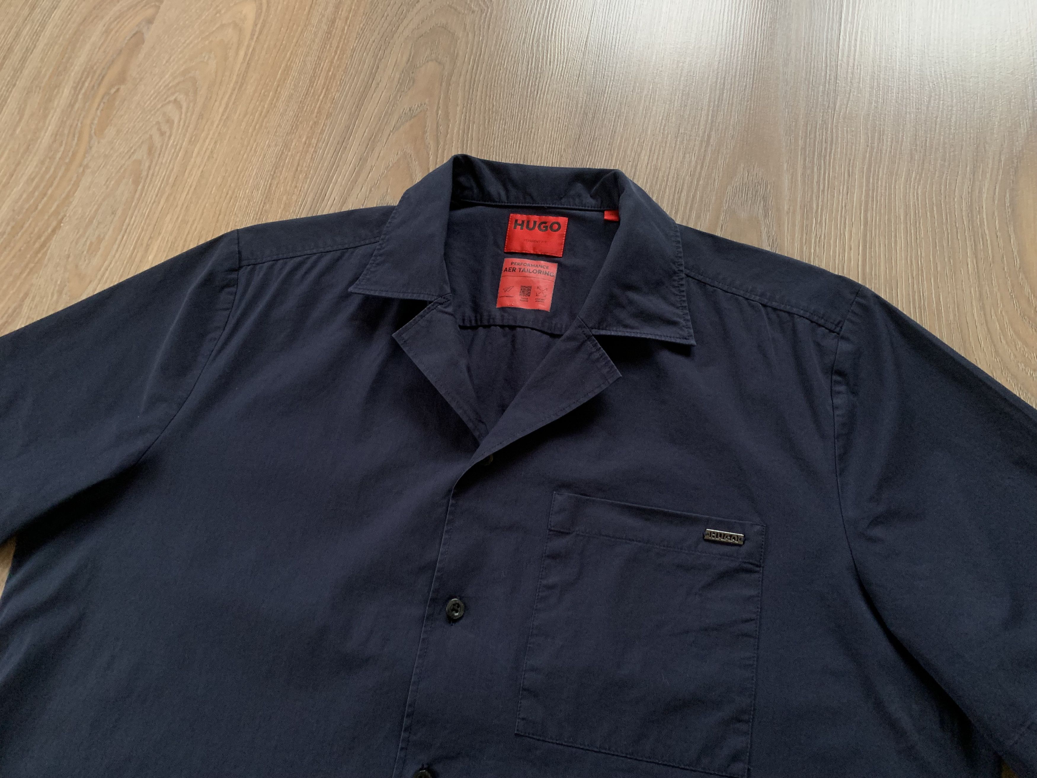 Hugo Boss Hugo Boss Performance Aer Tailoring Short Sleeve Shirt Size US XL / EU 56 / 4 - 4 Thumbnail
