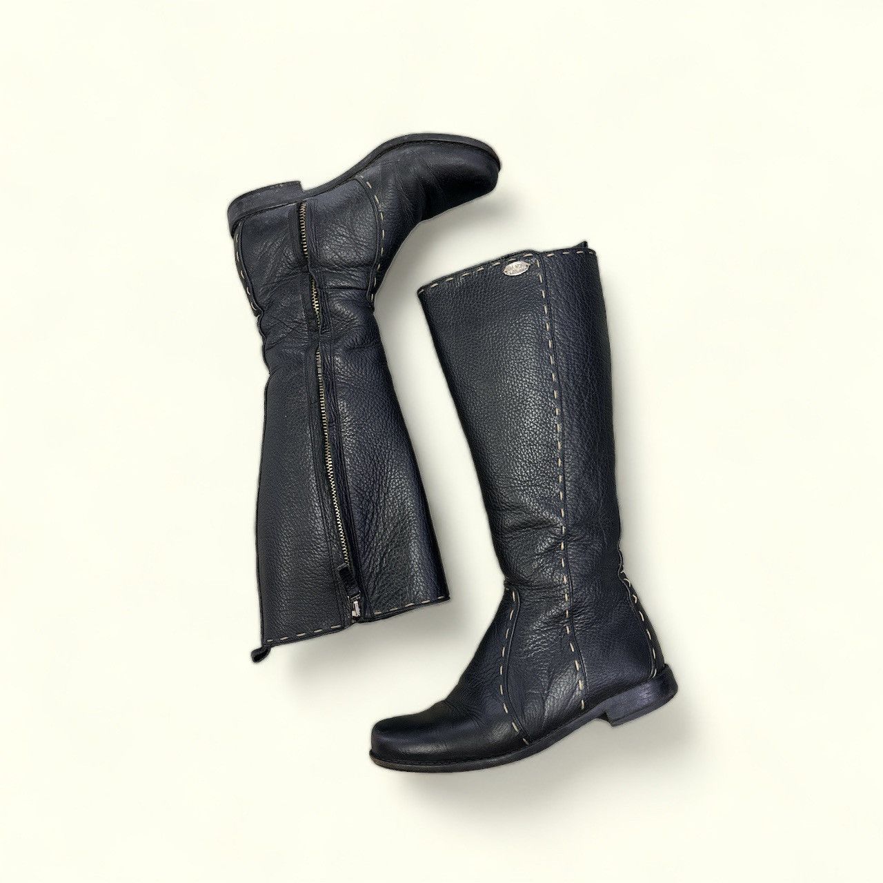 RoccoP FENDI SELLERIA LEATHER HIGH BOOTS Size US 5 / IT 35 - 5 Thumbnail