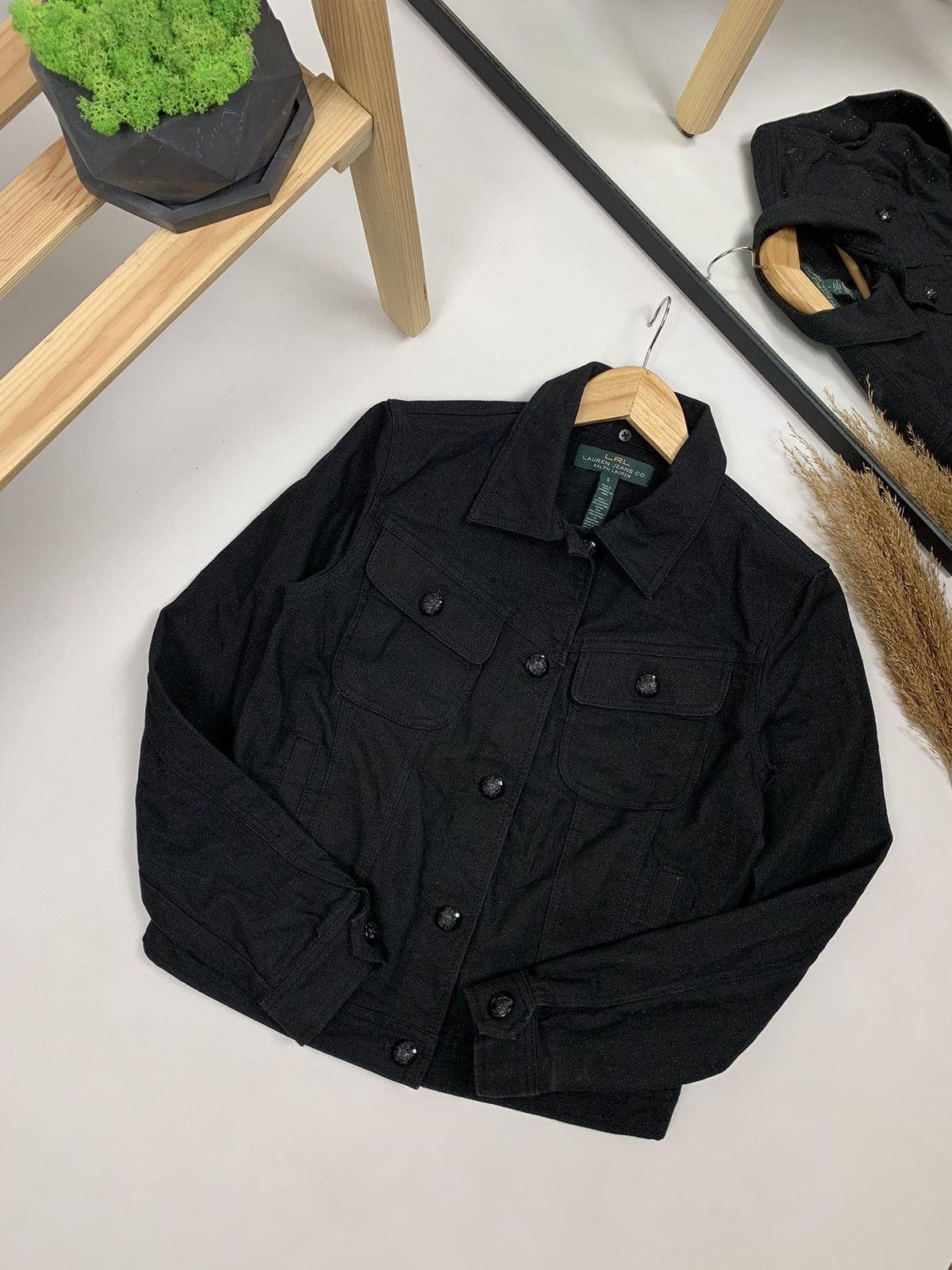 Designer × Lauren Ralph Lauren × RRL Ralph Lauren Lauren Ralph Lauren LRL Diamond Denim Jacket Size S / US 4 / IT 40 - 6 Thumbnail