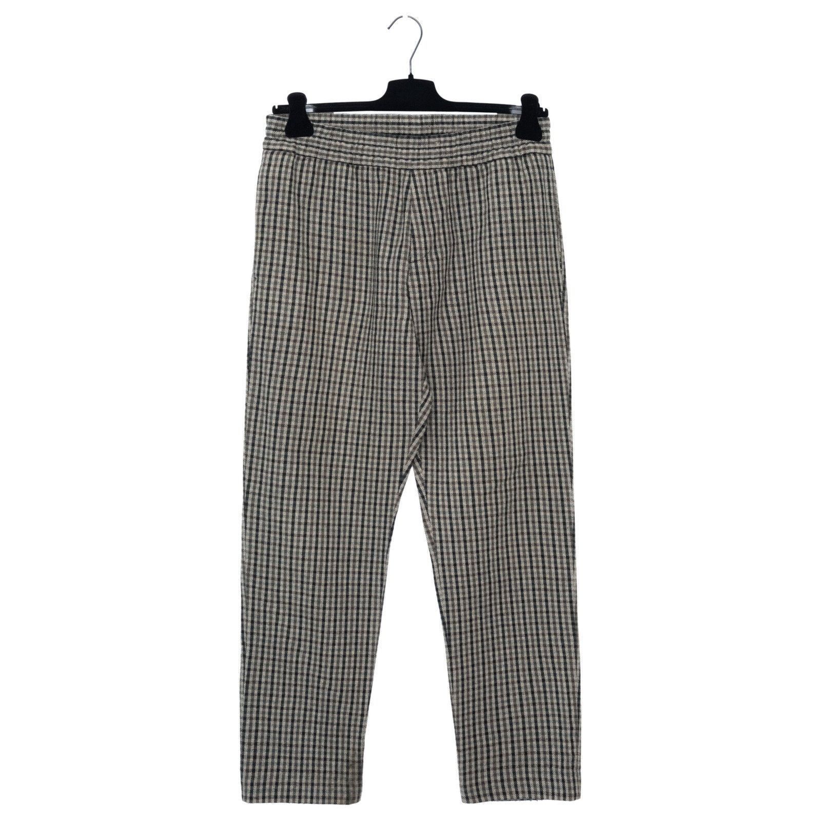 Acne Studios Acne Studios Knit Check Wool Brown Grey Trousers Pants Size US 32 / EU 48 - 1 Thumbnail