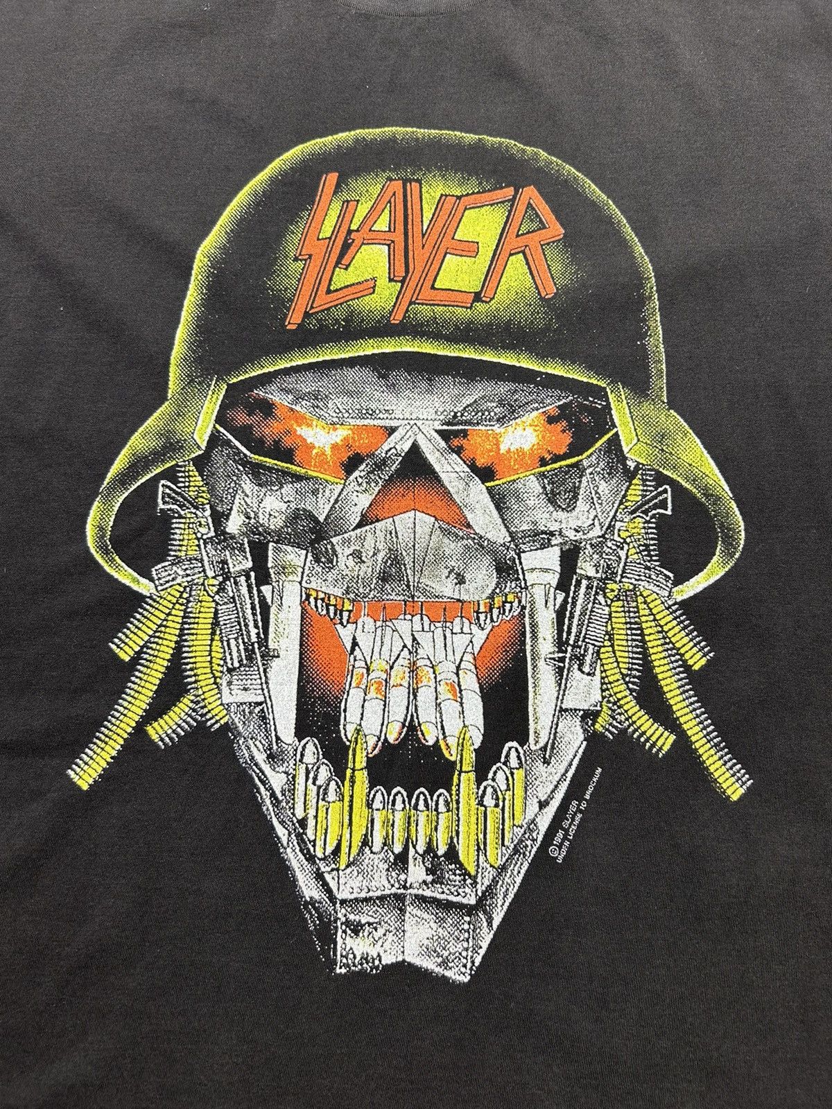 Band Tees Vintage 1991 Slayer Tour T-Shirt Metal Band Size US L / EU 52-54 / 3 - 4 Thumbnail